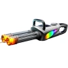 Luochen dual-barrel Gatling water gun, electric high-speed continuous firing, flashing, seven-color light, children's summer water play toy Item Picture